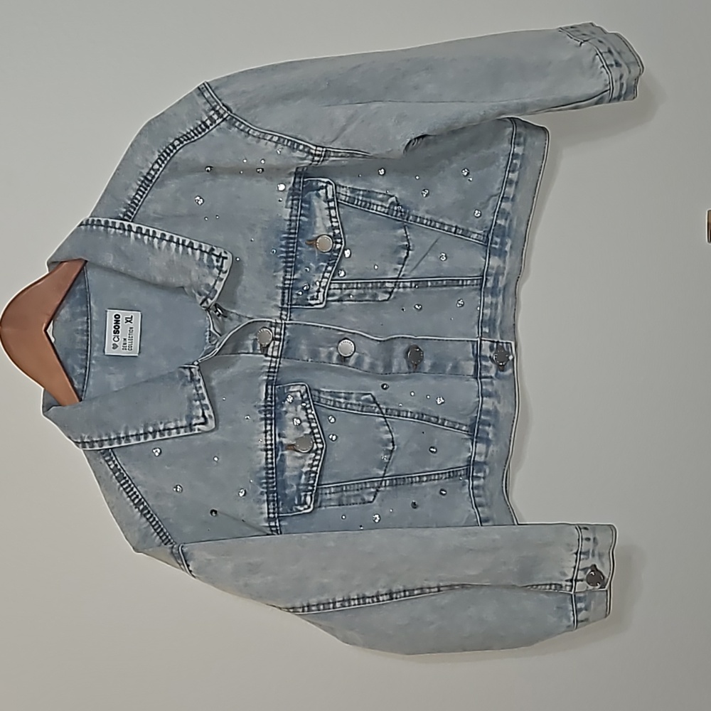 Ci Sono Denim Crop Jacket